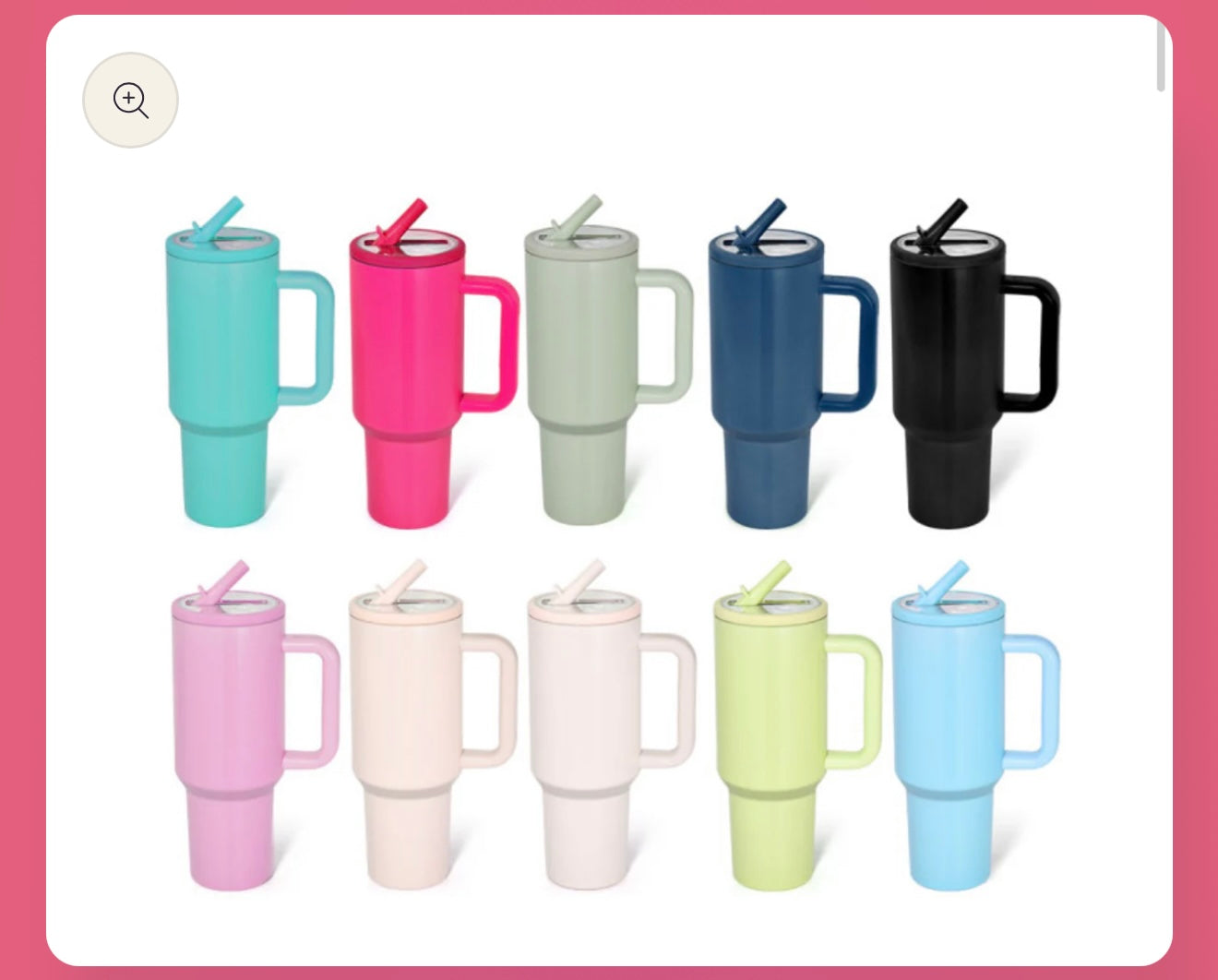 40oz no-spill tumbler with decal