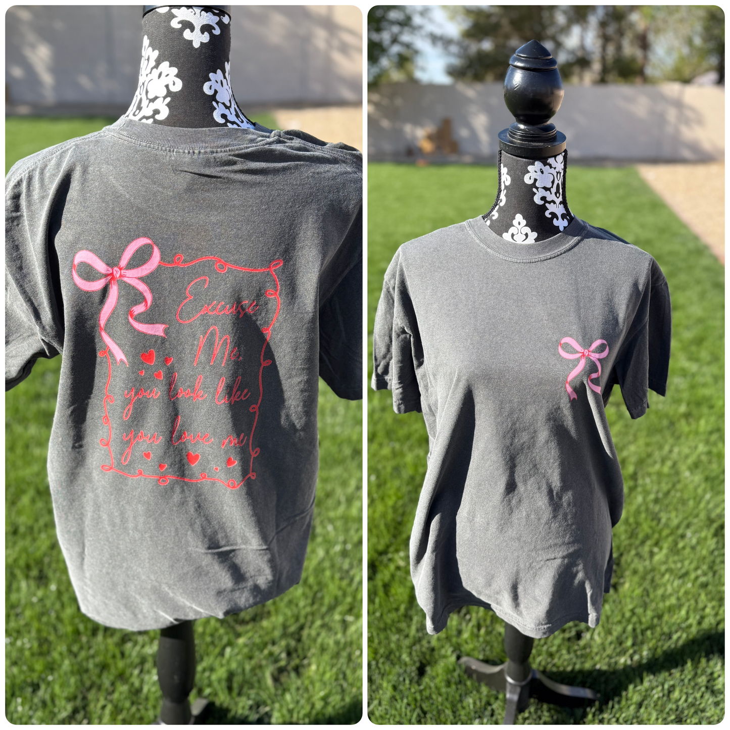 Short sleeve shirt with print transfer (DOUBLE SIDED)