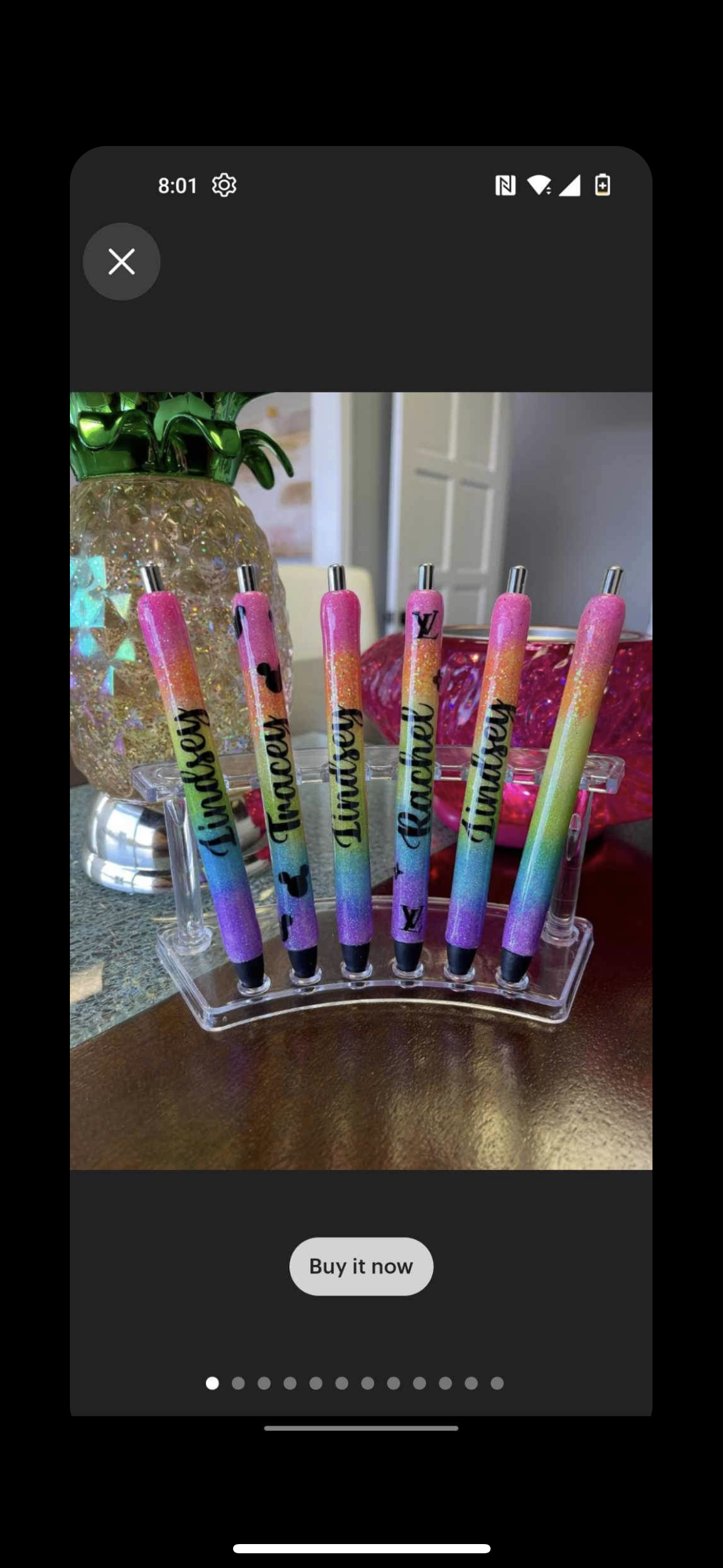 Personalized pens (more than one color and personalization)