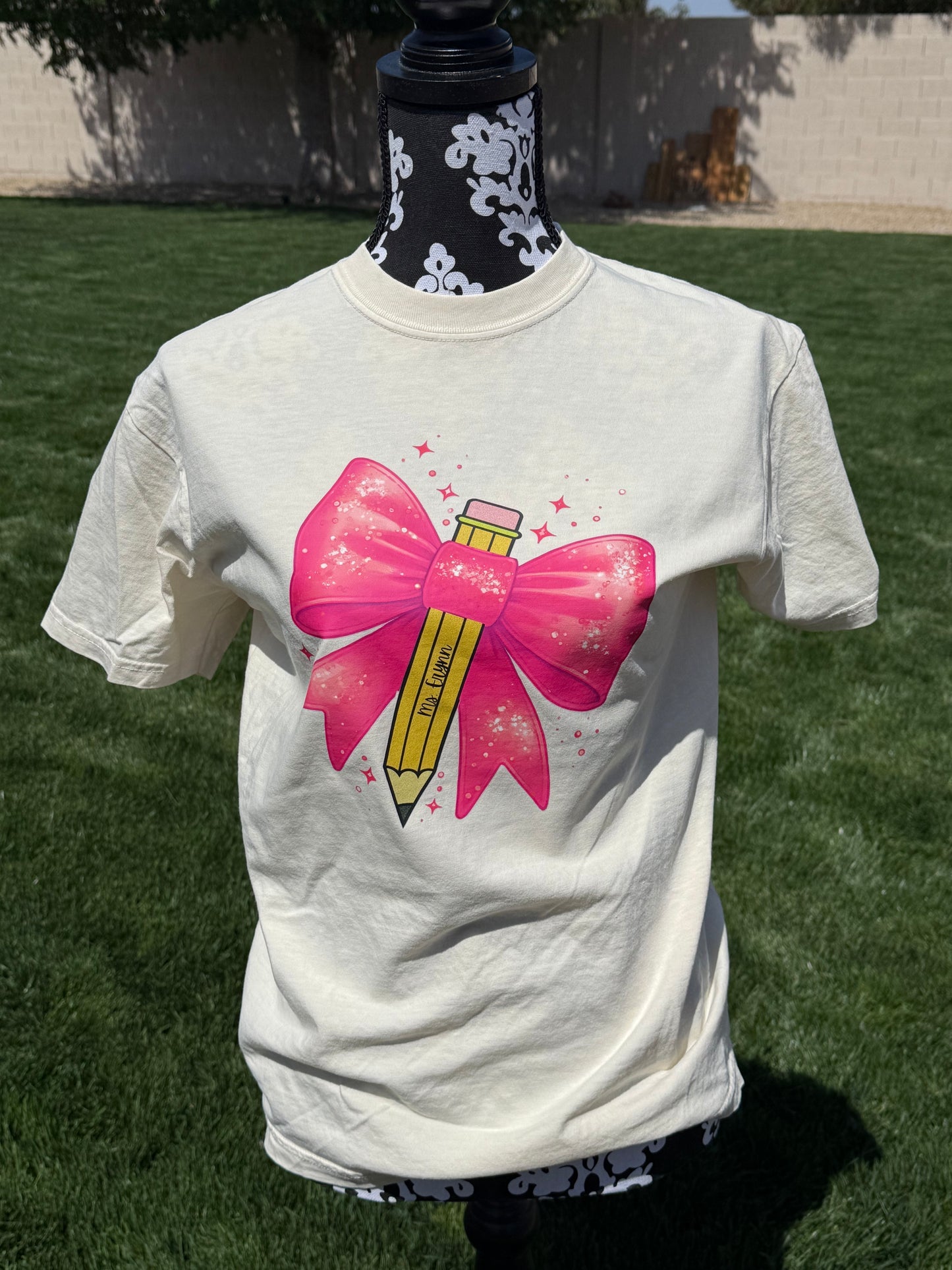Teacher pencil (personalized) tshirt
