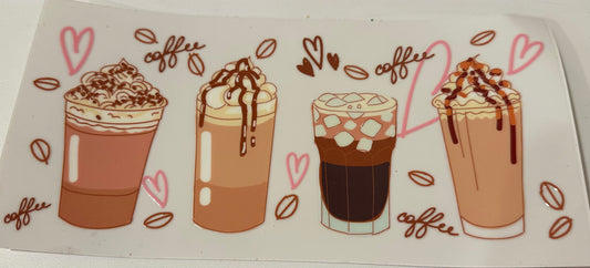 Iced coffee decal