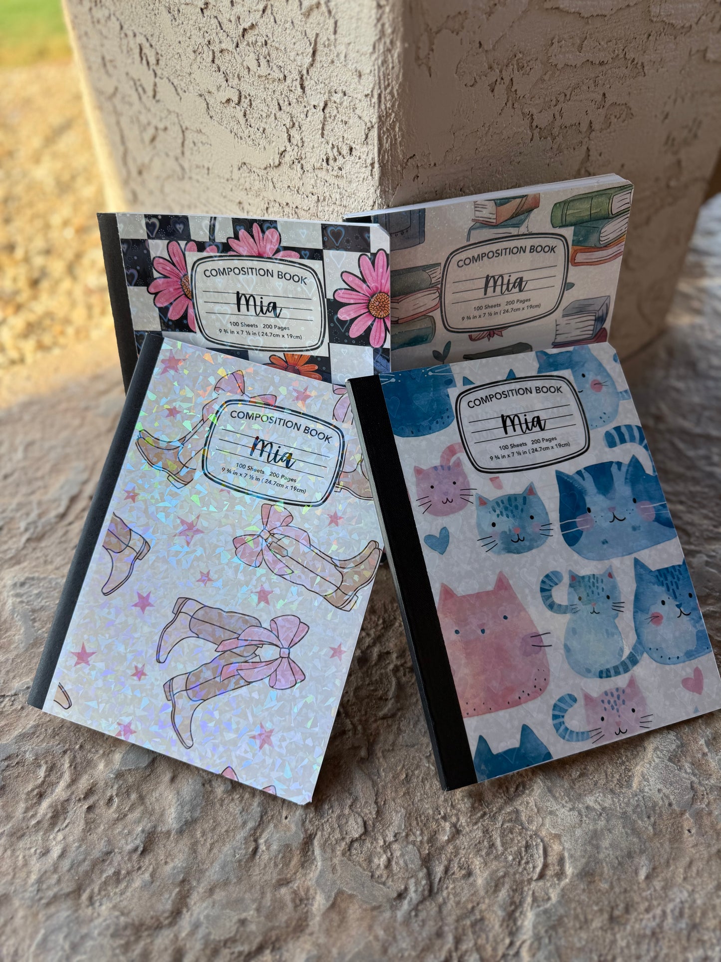 Composition notebooks NO HOLOGRAPHIC