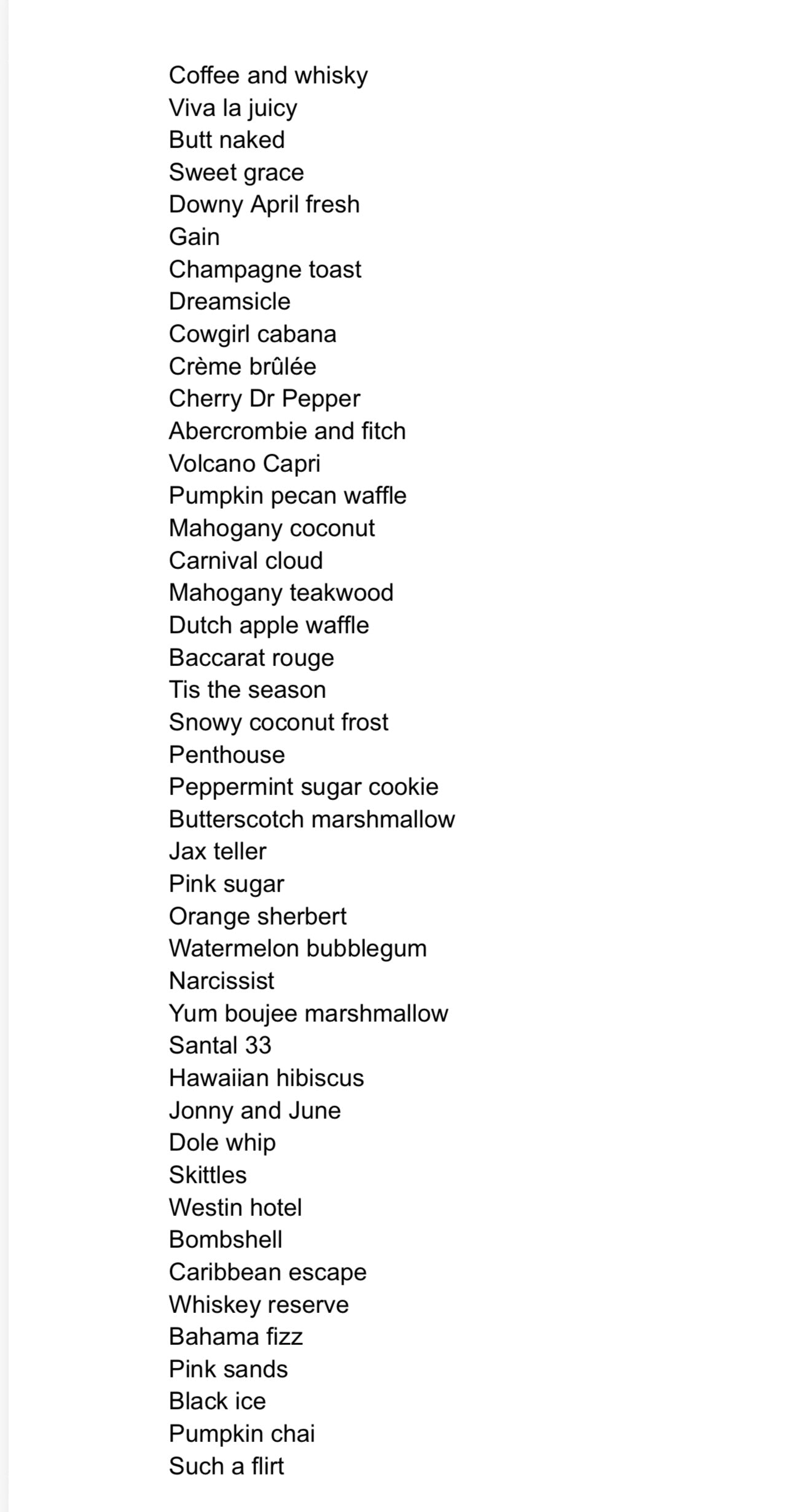Freshie scents