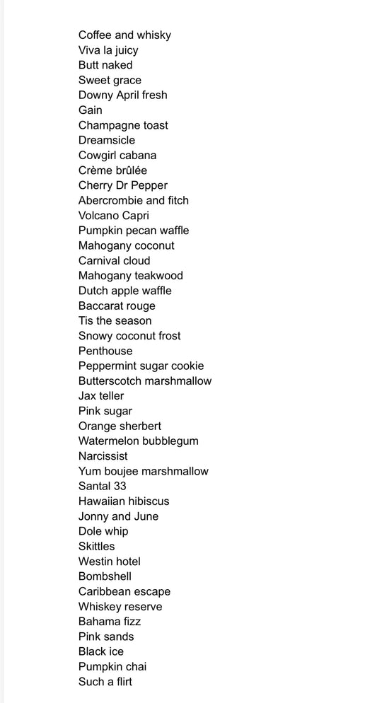Freshie scents