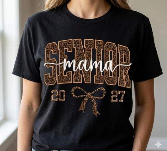 Senior mom shirt (leopard)