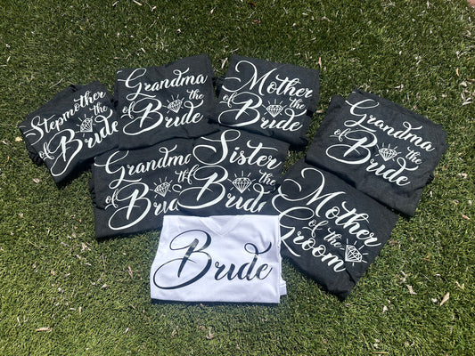 Wedding party shirts