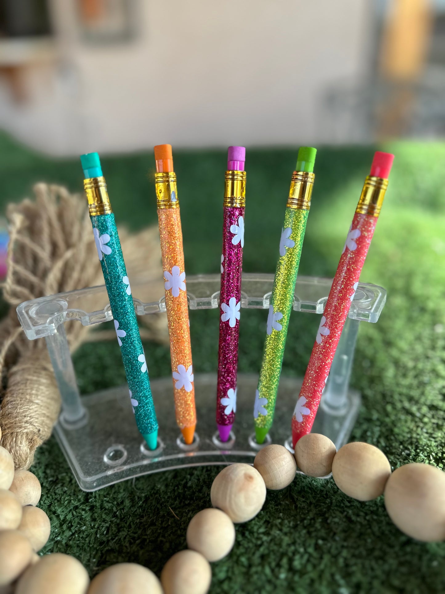 Glitter pencil set