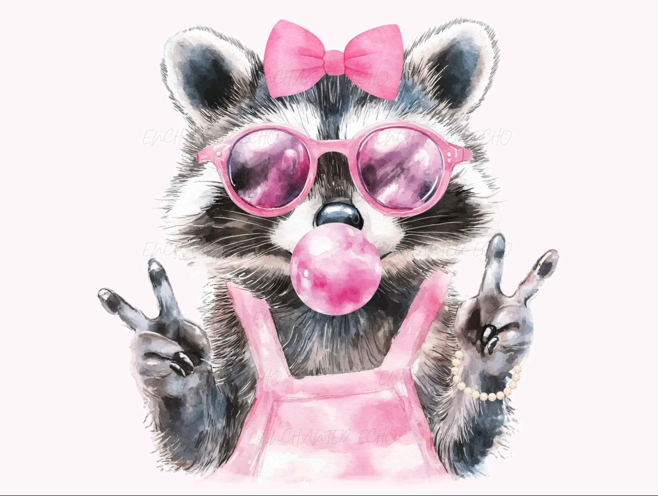 Peace raccoon