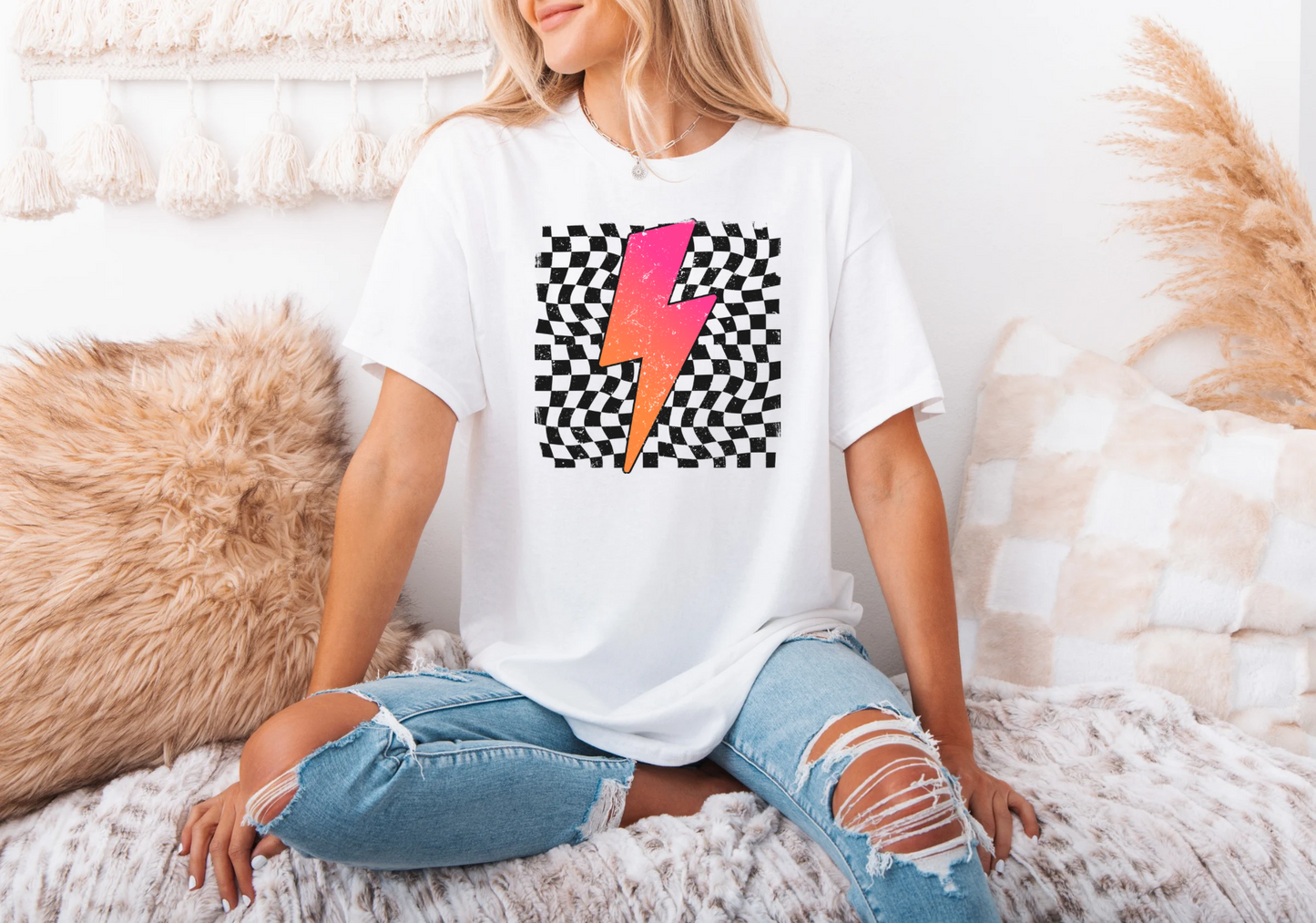 Short sleeve shirt with screen print (ONE SIDED)