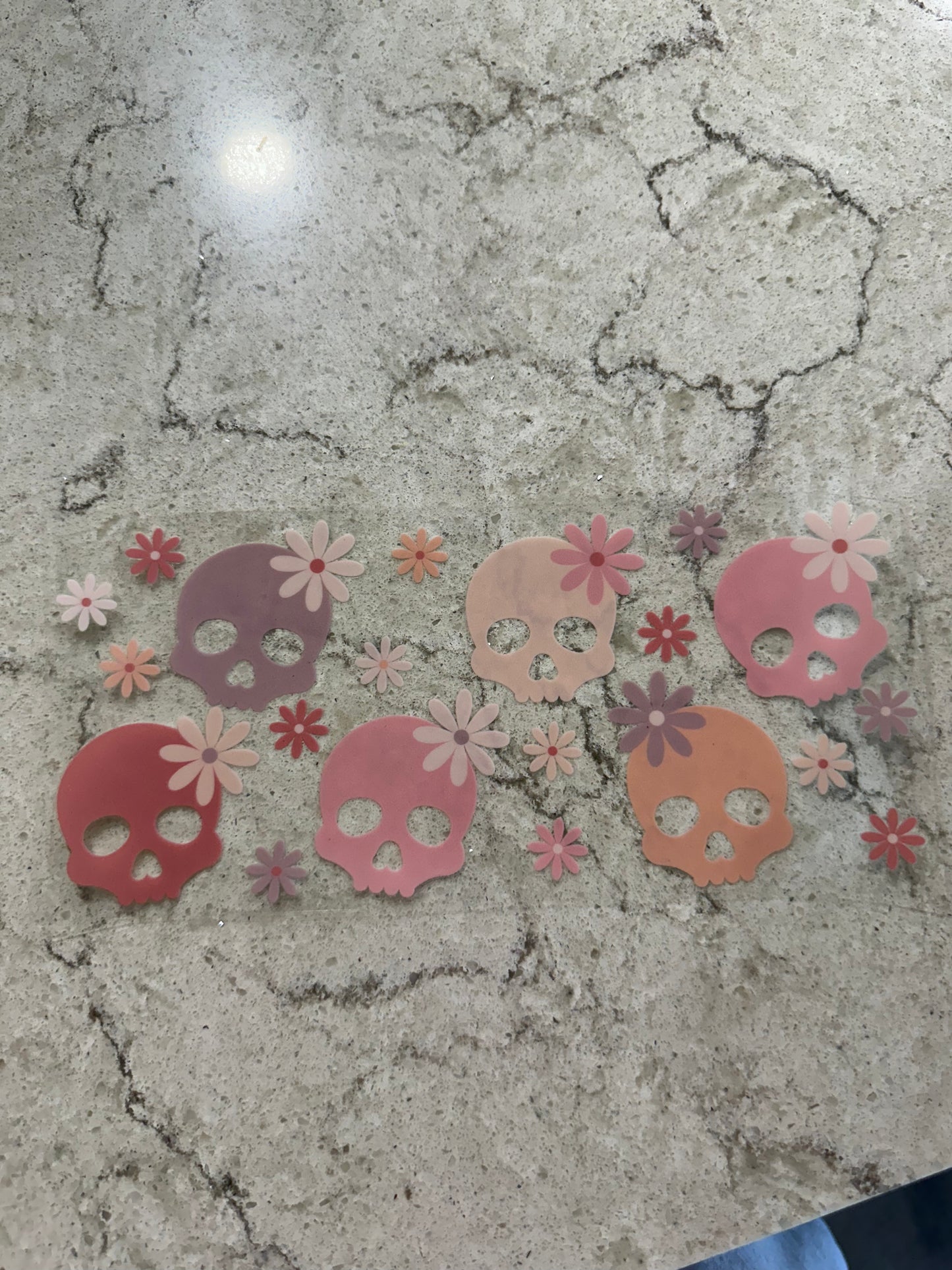 Skeleton head flowers