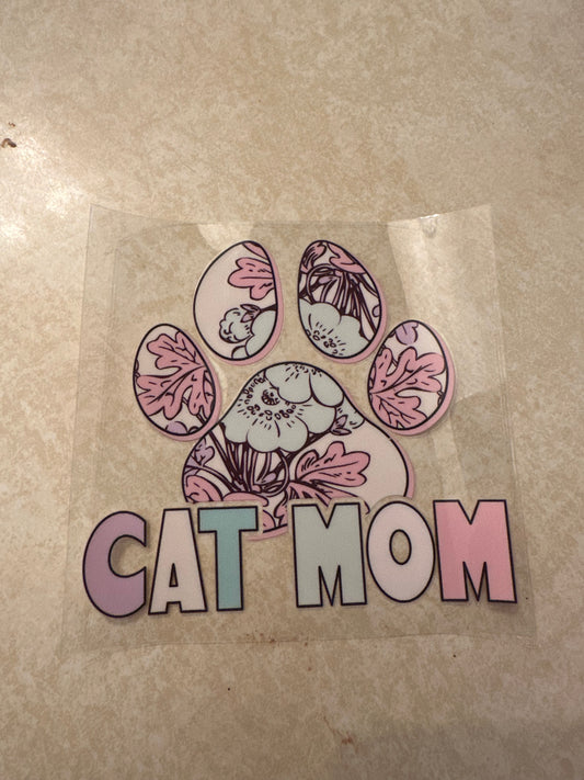 Cat mom (front decal)