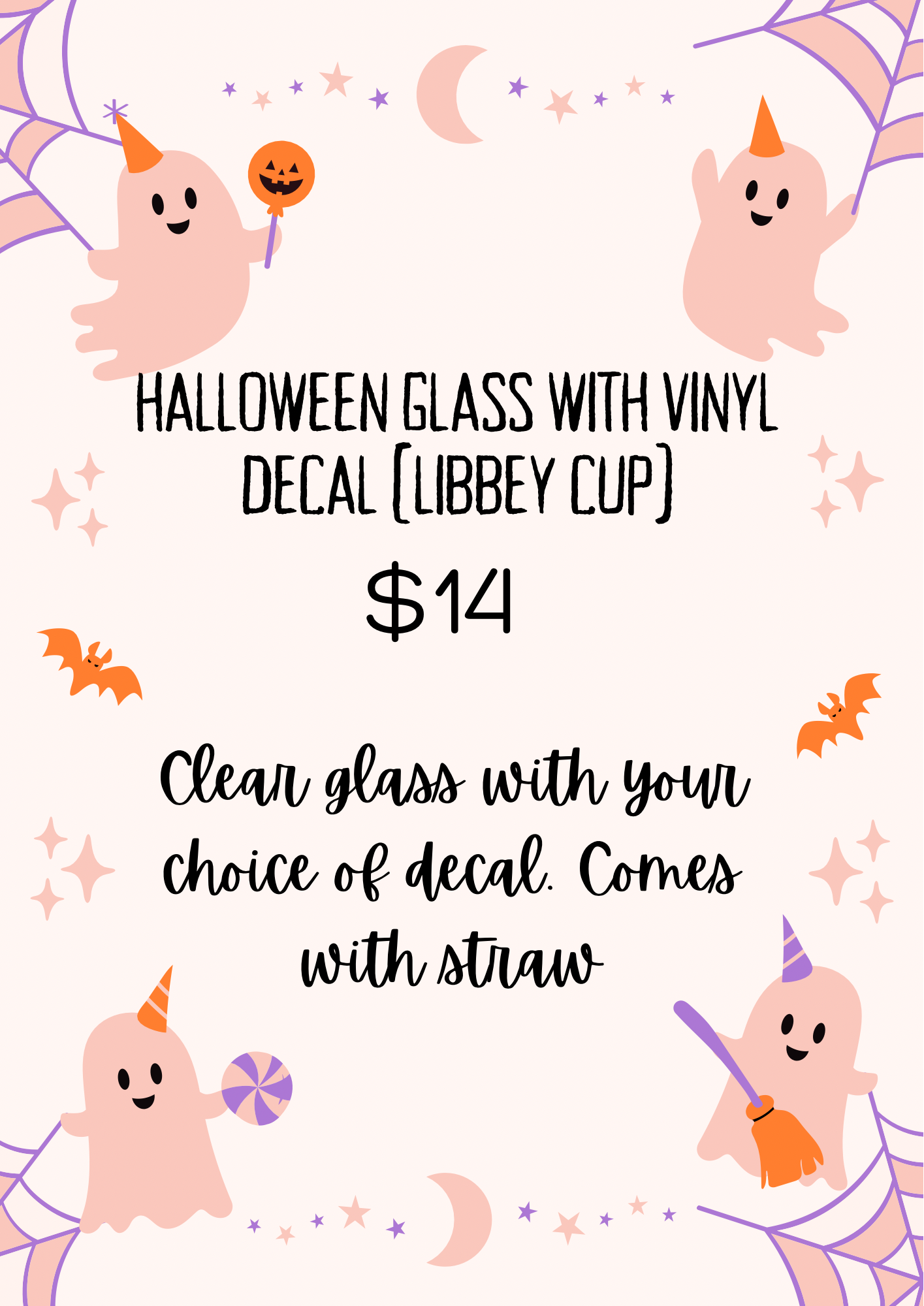 Halloween Libby glass cup