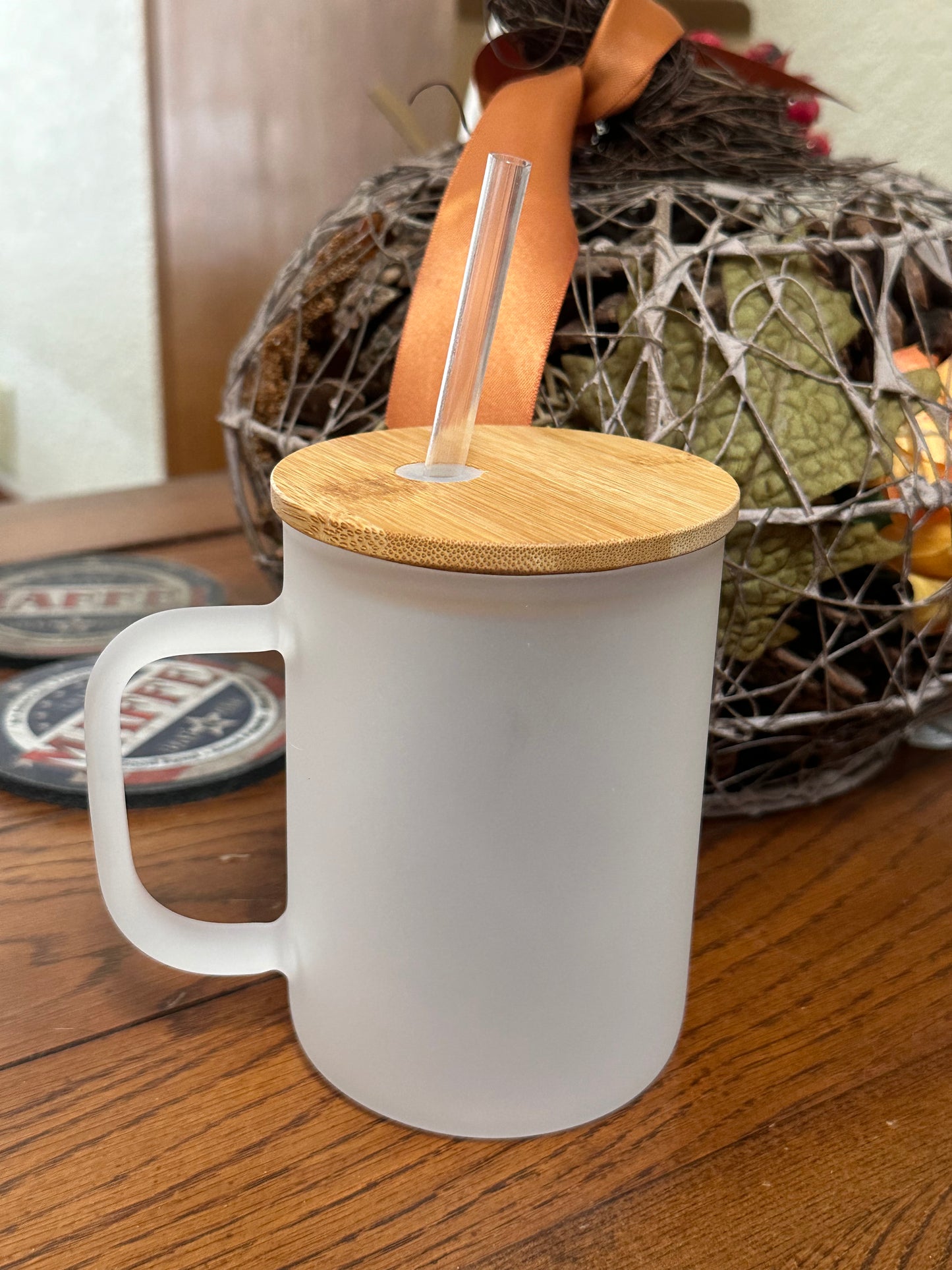 Frosted mug (choose decal)