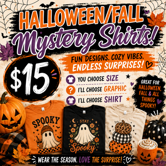 Halloween/fall mystery shirts