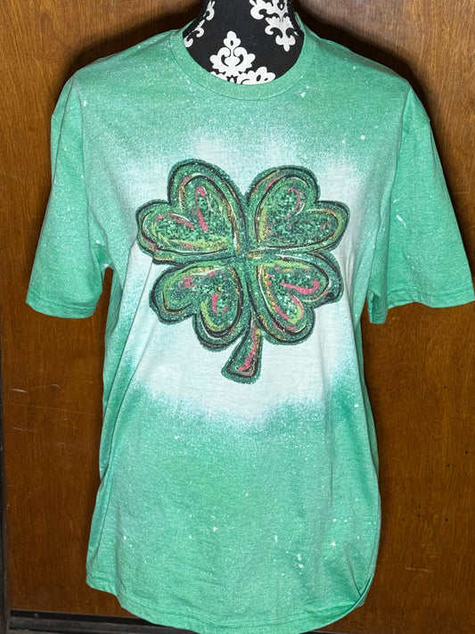 Shamrock bleached shirt