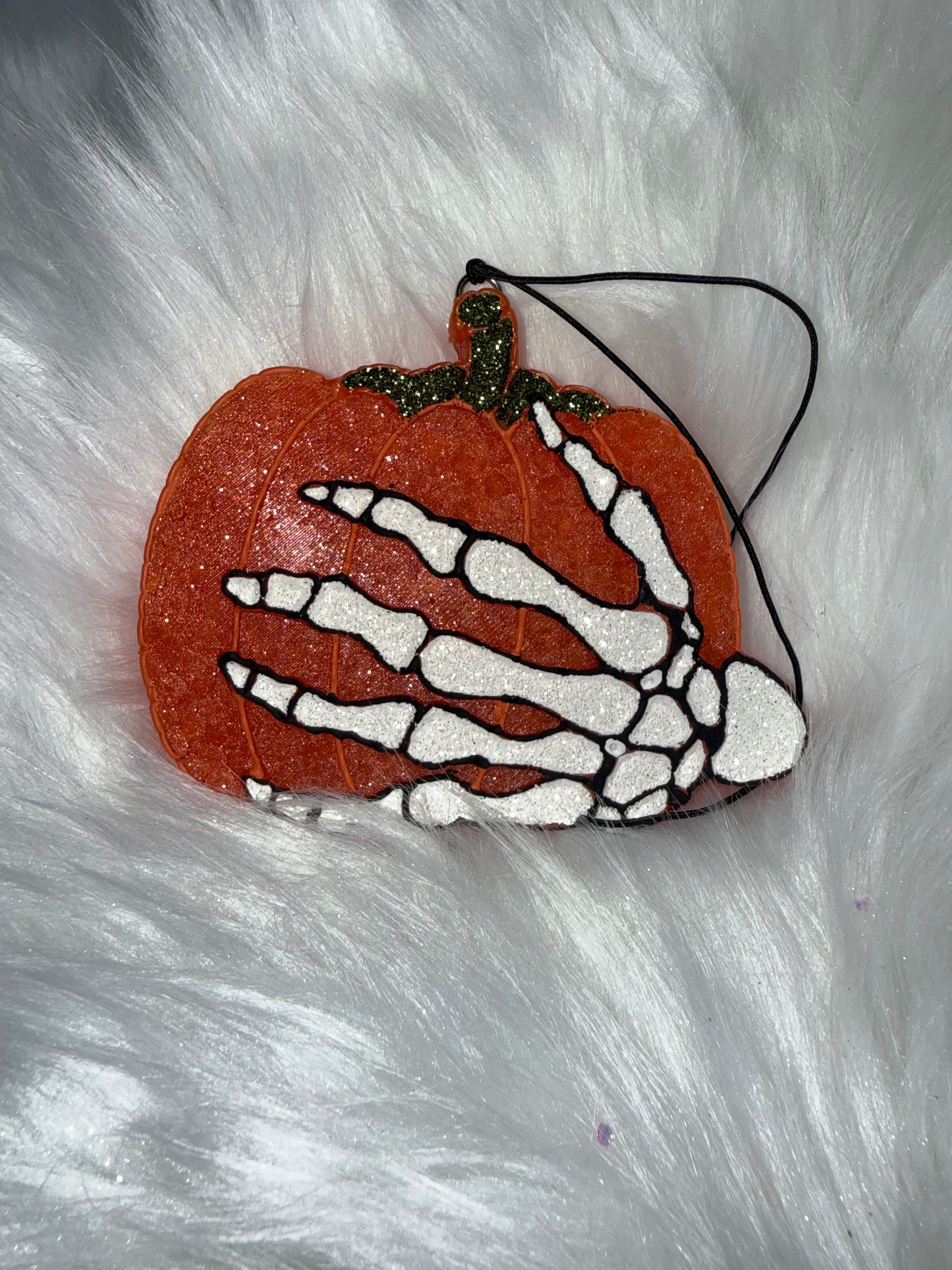 Skeleton with pumpkin