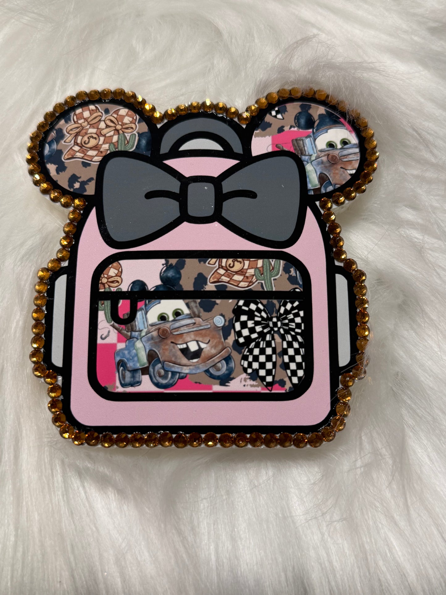 D backpack w/rhinestones