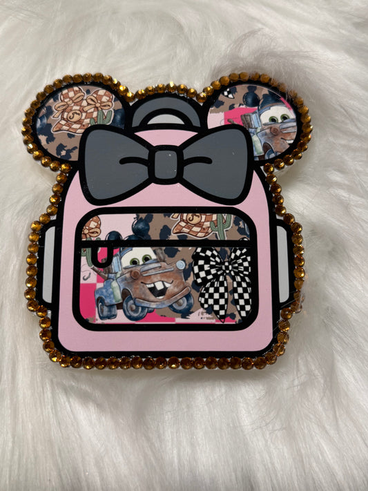 D backpack w/rhinestones