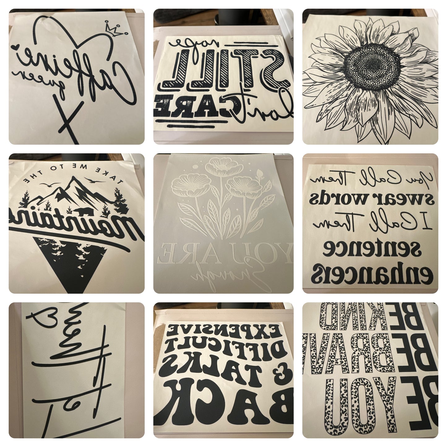 -available print transfers and sublimation