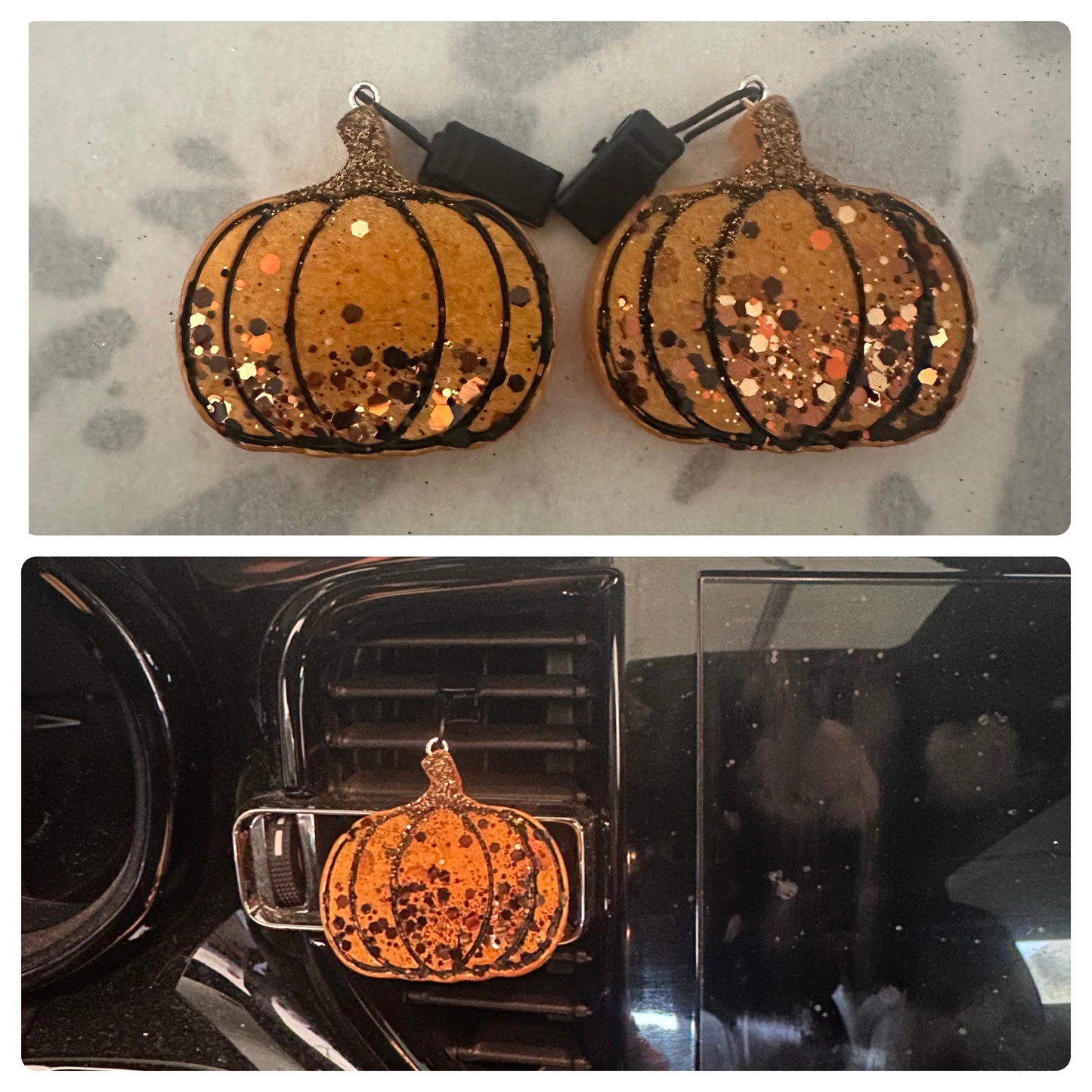 Pumpkin vent clip (set of 2)